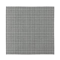 Grey Windowpane Pattern Print Silk Bandana