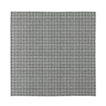 Grey Windowpane Pattern Print Silk Bandana