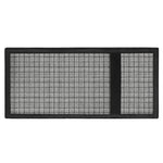 Grey Windowpane Pattern Print Trifold Wallet