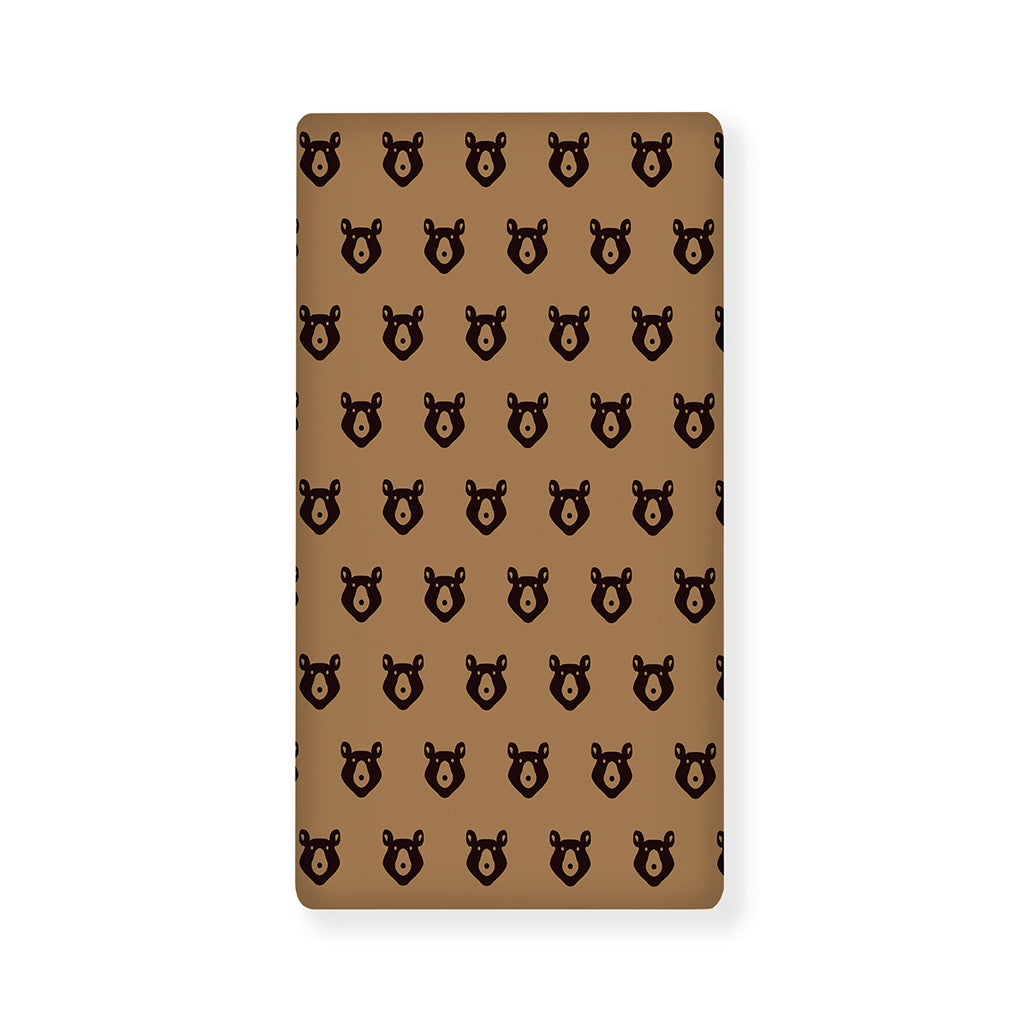 Grizzly Bear Pattern Print Baby Crib Sheet