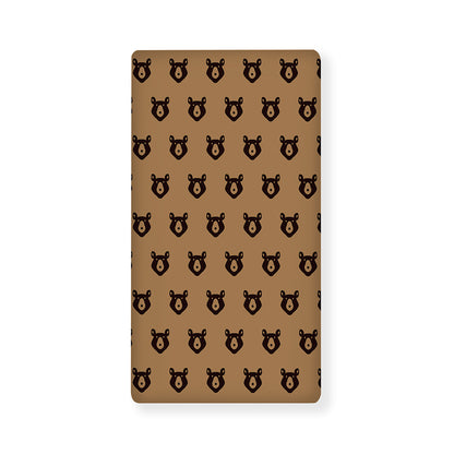 Grizzly Bear Pattern Print Baby Crib Sheet