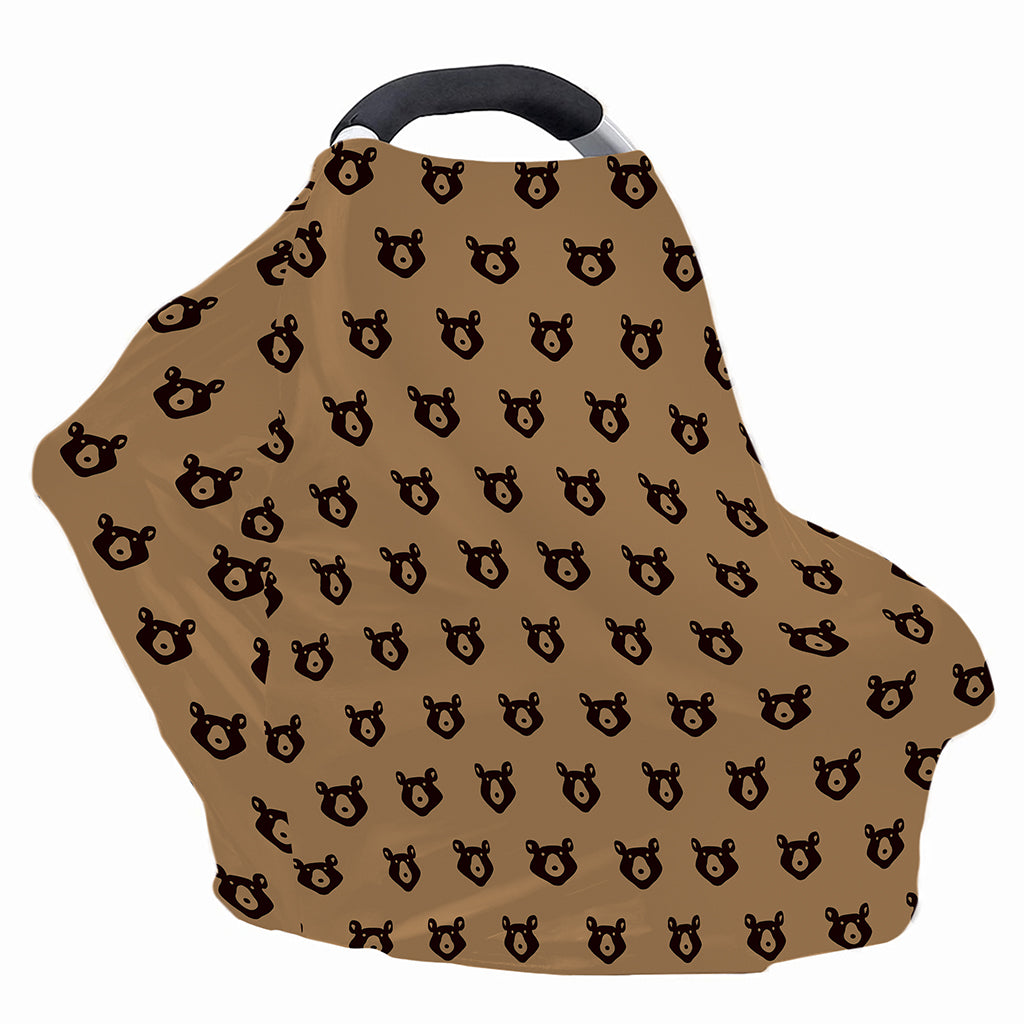 Grizzly Bear Pattern Print Baby Seat Cover