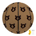 Grizzly Bear Pattern Print Basketball