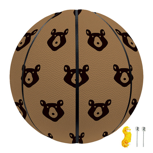 Grizzly Bear Pattern Print Basketball