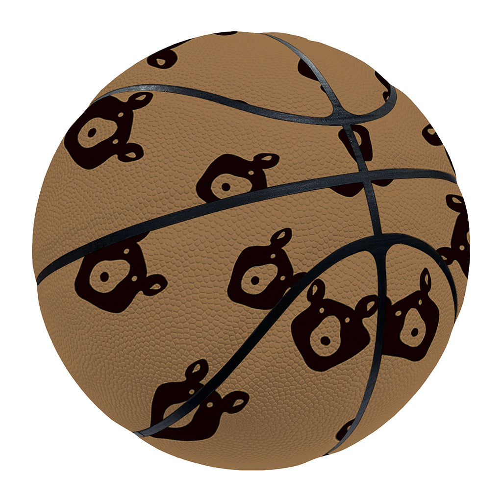 Grizzly Bear Pattern Print Basketball