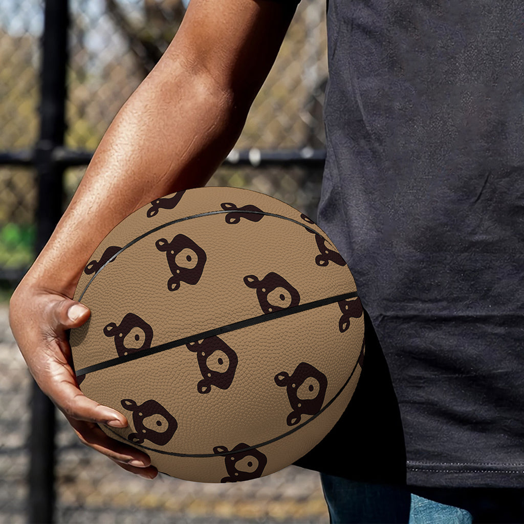 Grizzly Bear Pattern Print Basketball