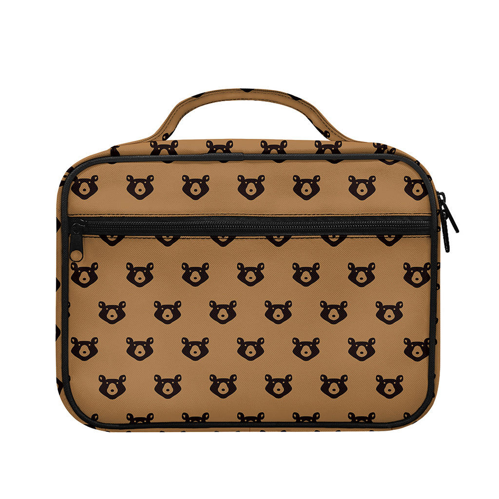 Grizzly Bear Pattern Print Briefcase Bible Bag