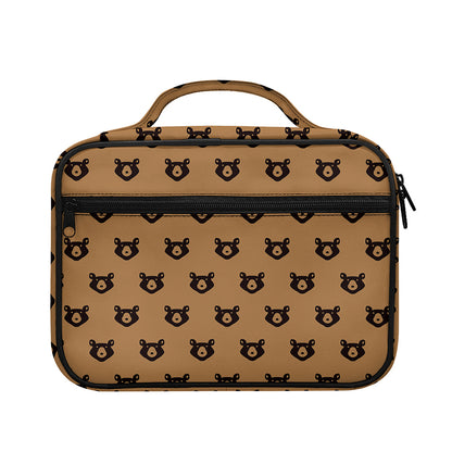Grizzly Bear Pattern Print Briefcase Bible Bag