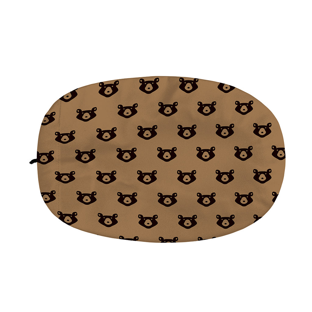 Grizzly Bear Pattern Print Car Side Mirror Covers