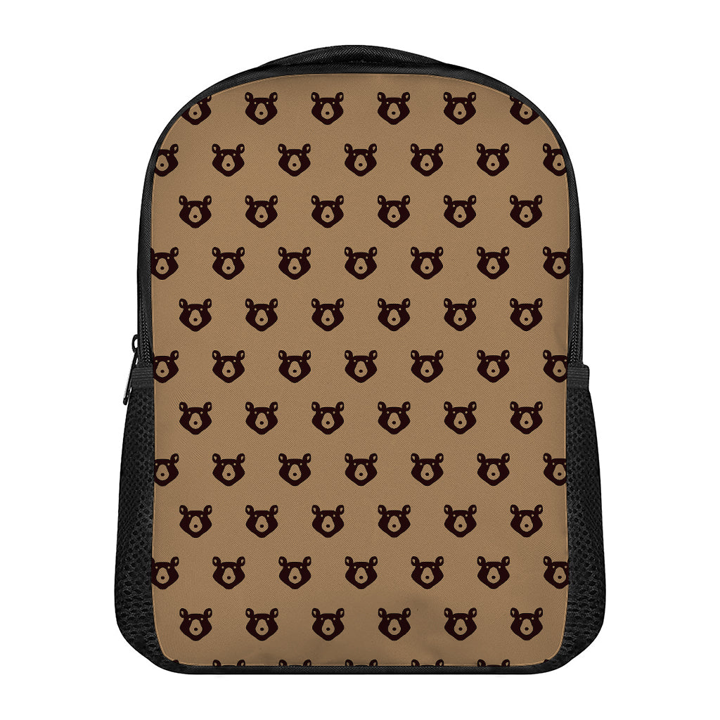 Grizzly Bear Pattern Print Casual Backpack