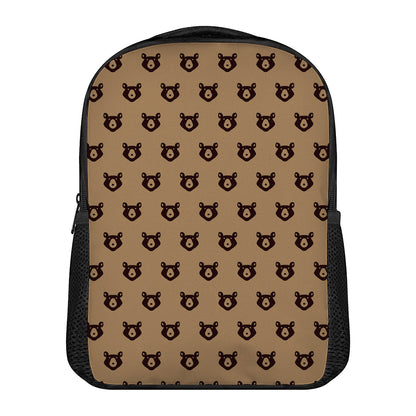 Grizzly Bear Pattern Print Casual Backpack