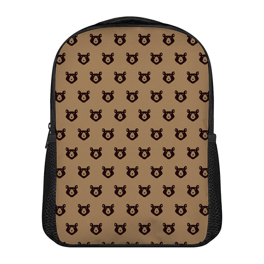 Grizzly Bear Pattern Print Casual Backpack