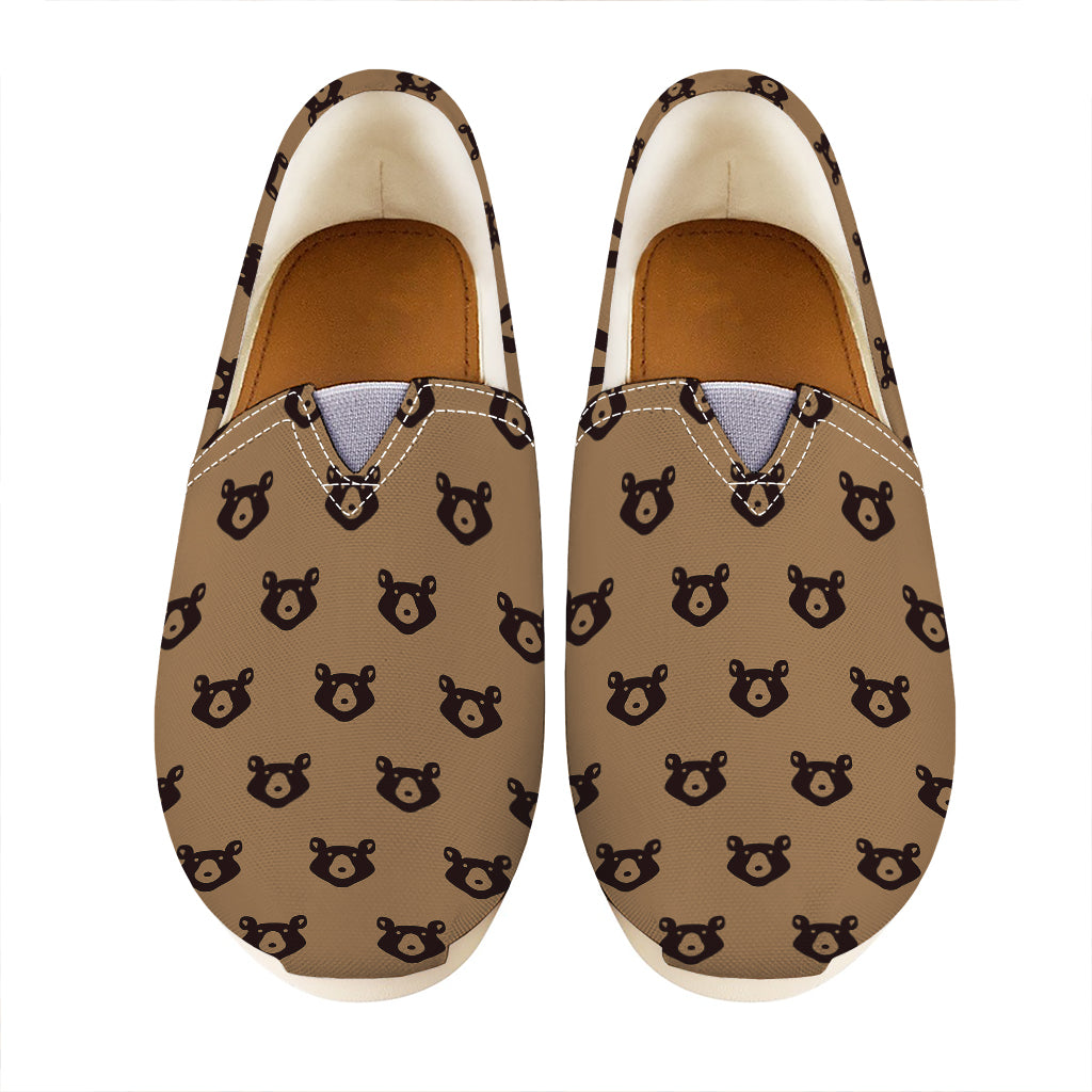 Grizzly Bear Pattern Print Casual Shoes