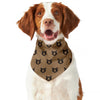 Grizzly Bear Pattern Print Dog Bandana