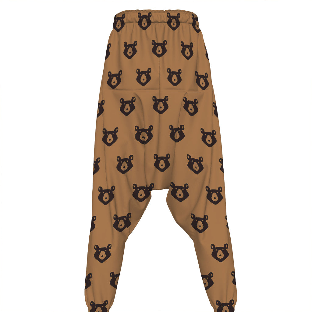 Grizzly Bear Pattern Print Hammer Pants