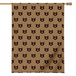 Grizzly Bear Pattern Print House Flag