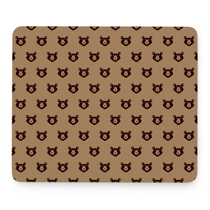 Grizzly Bear Pattern Print Mouse Pad