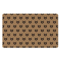 Grizzly Bear Pattern Print Polyester Doormat