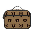 Grizzly Bear Pattern Print Portable Lunch Bag