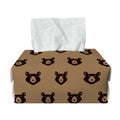 Grizzly Bear Pattern Print Rectangle Tissue Box Cover