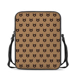 Grizzly Bear Pattern Print Rectangular Crossbody Bag