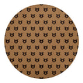 Grizzly Bear Pattern Print Round Blanket