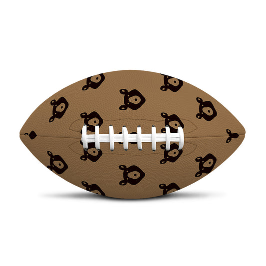 Grizzly Bear Pattern Print Rugby Ball