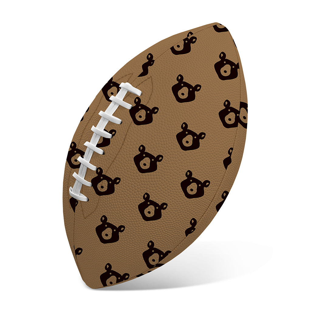 Grizzly Bear Pattern Print Rugby Ball