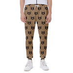 Grizzly Bear Pattern Print Scuba Joggers