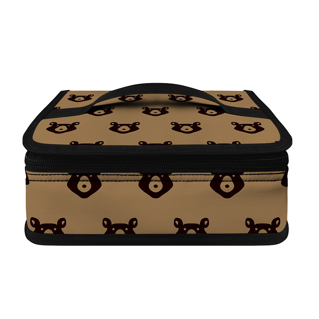 Grizzly Bear Pattern Print Small Lunch Bag