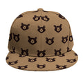 Grizzly Bear Pattern Print Snapback Cap