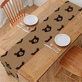 Grizzly Bear Pattern Print Table Runner