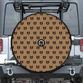 Grizzly Bear Pattern Print Tire Cover With Camera Hole