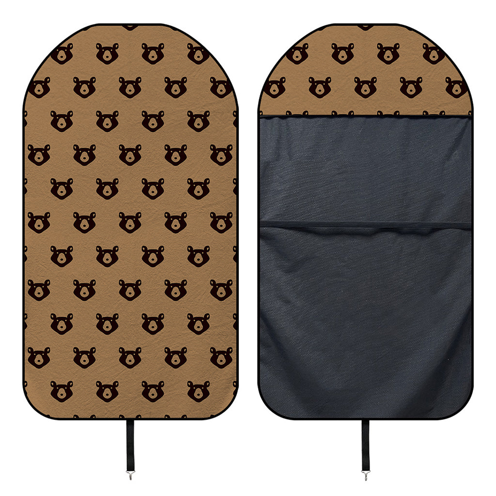 Grizzly Bear Pattern Print Waterproof Car Seat Cover