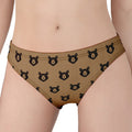 Grizzly Bear Pattern Print Women's Panties