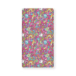 Groovy Girly Peace Pattern Print Baby Crib Sheet