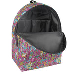 Groovy Girly Peace Pattern Print Backpack