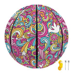 Groovy Girly Peace Pattern Print Basketball