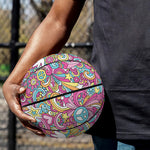 Groovy Girly Peace Pattern Print Basketball