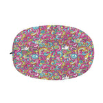 Groovy Girly Peace Pattern Print Car Side Mirror Covers