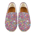 Groovy Girly Peace Pattern Print Casual Shoes