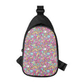 Groovy Girly Peace Pattern Print Sling Bag