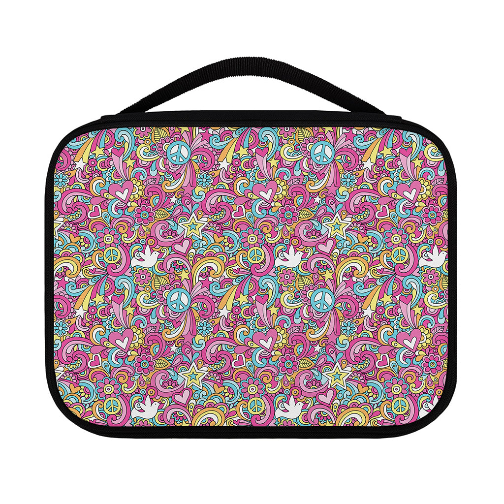 Groovy Girly Peace Pattern Print Classic Bible Case