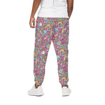 Groovy Girly Peace Pattern Print Cotton Pants