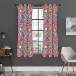 Groovy Girly Peace Pattern Print Curtain