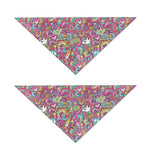 Groovy Girly Peace Pattern Print Dog Bandana