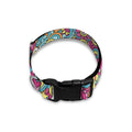 Groovy Girly Peace Pattern Print Dog Collar