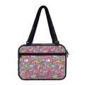 Groovy Girly Peace Pattern Print Double Strap Bible Bag