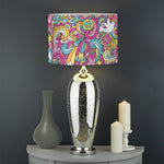 Groovy Girly Peace Pattern Print Drum Lamp Shade