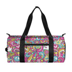 Groovy Girly Peace Pattern Print Gym Bag